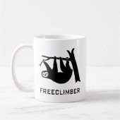 sloth faultier climber freeclimber freeclimbing kaffeetasse (Links)