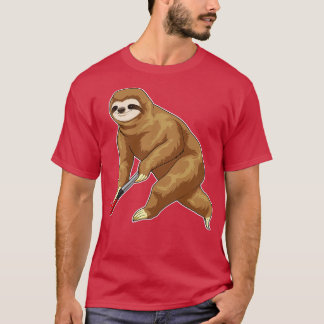 Sloth Field Hockey Hockey-Stick T-Shirt