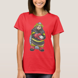 Sloth Firefighter Feuerlöscher T-Shirt