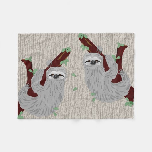 Sloth Fleece Blanket (Vorderseite (Horizontal))