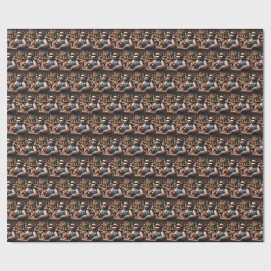 Sloth Florist Geschenkpapier (Flach)