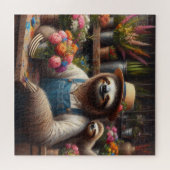Sloth Florist Puzzle (Horizontal)