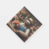 Sloth Florist Serviette (Ecke)