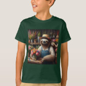 Sloth Florist T-Shirt (Vorderseite)