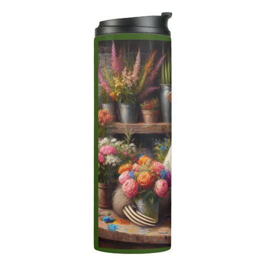 Sloth Florist Thermosbecher (Nach links gedreht)