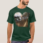 Sloth-Foto auf dunklem Shirt (Vorderseite)