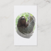 Sloth-Foto-Entwurfs-Geschäfts-Karte Visitenkarte (Rückseite)