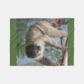 Sloth-Foto Fleecedecke (Vorderseite (Horizontal))