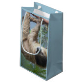 Sloth-Foto-Geschenk-Tasche Kleine Geschenktüte (Rückseite Schrägansicht)