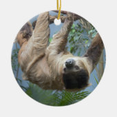Sloth Foto Keramik Ornament (Vorne)