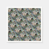 Sloth Foto Serviette (Vorderseite)