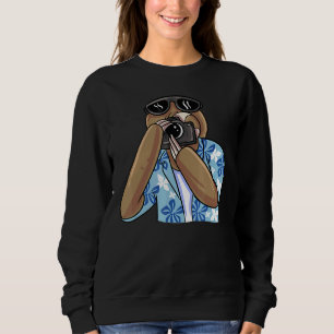 Sloth Fotograf Cameraman Sweatshirt