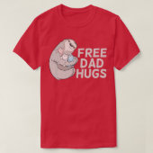 Sloth Free Dad Hugs Trans Pride T-Shirt (Design vorne)