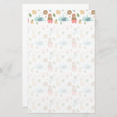 Sloth & Friends-Muster Briefpapier (Vorne/Hinten)