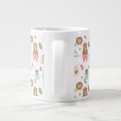 Sloth & Friends-Muster Jumbo-Tasse (Rückseite)