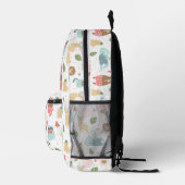 Sloth & Friends Pattern Bedruckter Rucksack (Rechts)