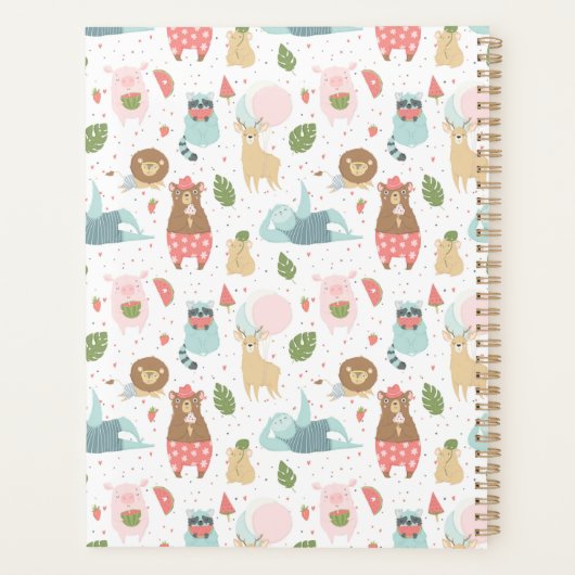 Sloth & Friends Pattern Planer (Rückseite)