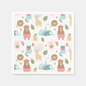 Sloth & Friends Pattern Serviette (Vorderseite)