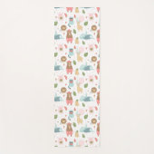 Sloth & Friends Pattern Yogamatte (Vorderseite)