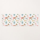 Sloth & Friends Pattern Yogamatte (Vorderseite (Horizontal))