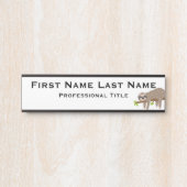 Sloth Funny Office Türzeichen Türschild (Vorderseite )