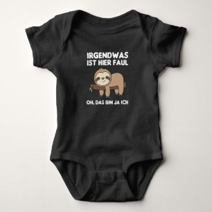 Sloth Funny Sprichwort Relaxter Sloth Baby Strampler