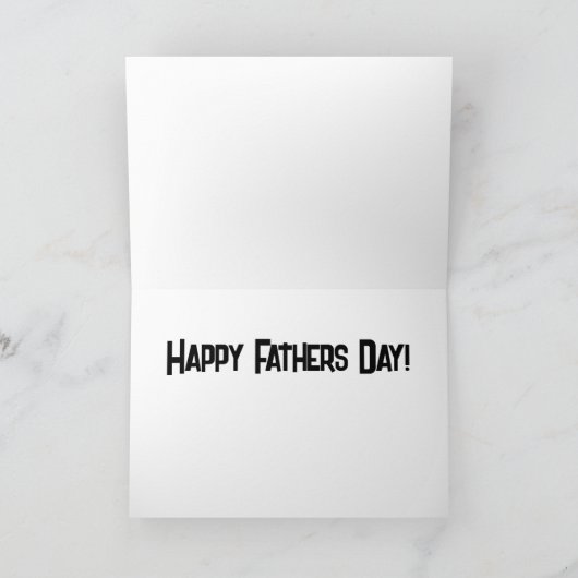 Sloth Funny Vater's Day Car Humorvolle Gruß Dankeskarte (Innenseite)