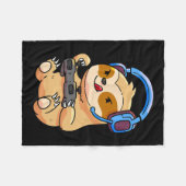 Sloth Gaming Sloths Video Game-Geschenk Fleecedecke (Vorderseite (Horizontal))