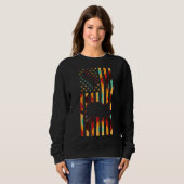 Sloth Gefärbte Krawatte American Flag Slothes Sweatshirt (Vorne ganz)