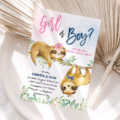 Sloth Gender Reveal Party Einladung
