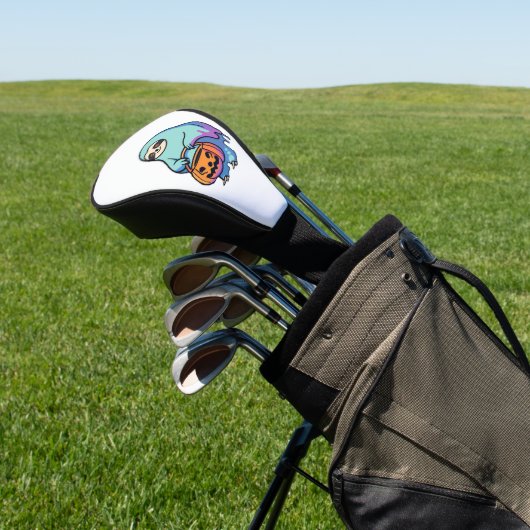 Sloth Ghost Halloween Oversifizierter T - Shirt Golf Headcover (In SItu)