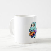 Sloth Ghost Halloween Oversifizierter T - Shirt Kaffeetasse (Vorderseite Links)