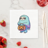 Sloth Ghost Halloween Oversifizierter T - Shirt Serviette (Beispiel)
