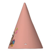 Sloth Girl Happy Birthday Pink Wild Animal Partyhütchen (Rechts)