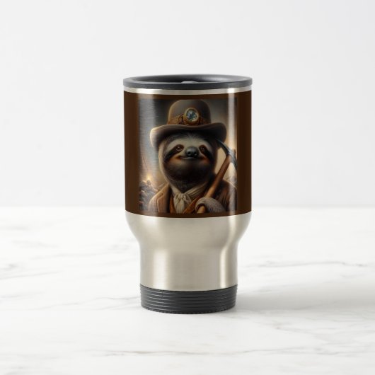 Sloth Gold Miner Reisebecher (Mittel)
