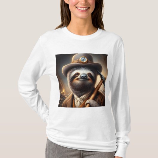 Sloth Gold Miner T-Shirt (Vorderseite)