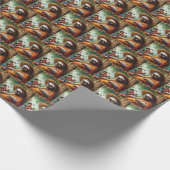 Sloth Grandma Geschenkpapier (Ecke)