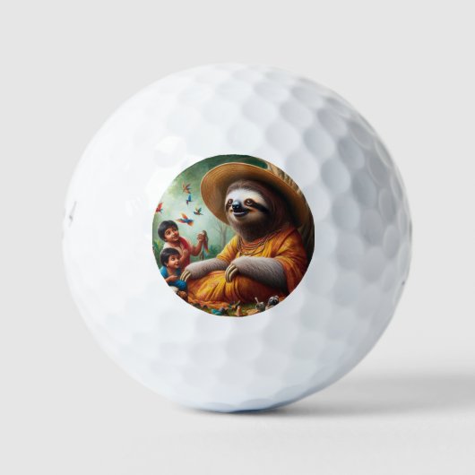 Sloth Grandma Golfball (Vorderseite)