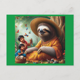 Sloth Grandma Postkarte