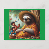 Sloth Grandma Postkarte (Vorderseite)