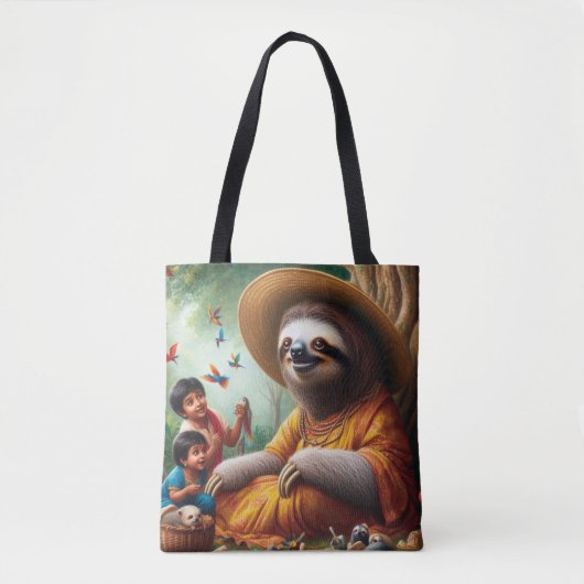 Sloth Grandma Tasche (Vorderseite)