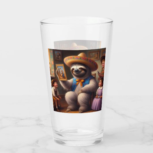 Sloth Grandpa Glas (Rückseite)