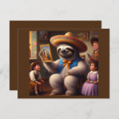 Sloth Grandpa Postkarte (Vorne/Hinten)