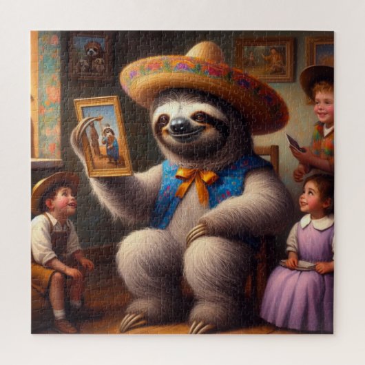 Sloth Grandpa Puzzle (Vertikal)