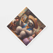 Sloth Grandpa Serviette (Ecke)