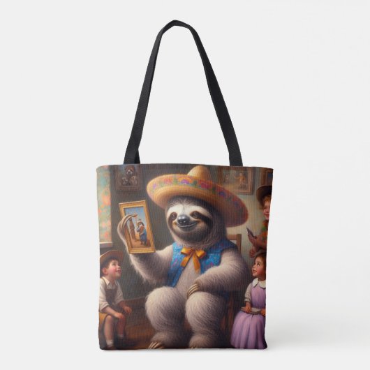 Sloth Grandpa Tasche (Rückseite)