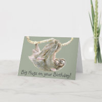 Sloth "große Umarmungen zum Geburtstag"
