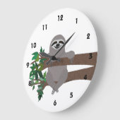 Sloth Große Wanduhr (Winkel)