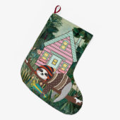 Sloth Großer Weihnachtsstrumpf (Vorderansicht (hängend))