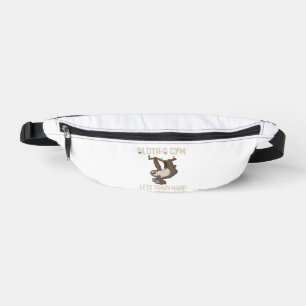 Sloth Gym Lasse hart trainieren Morgen Bauchtasche